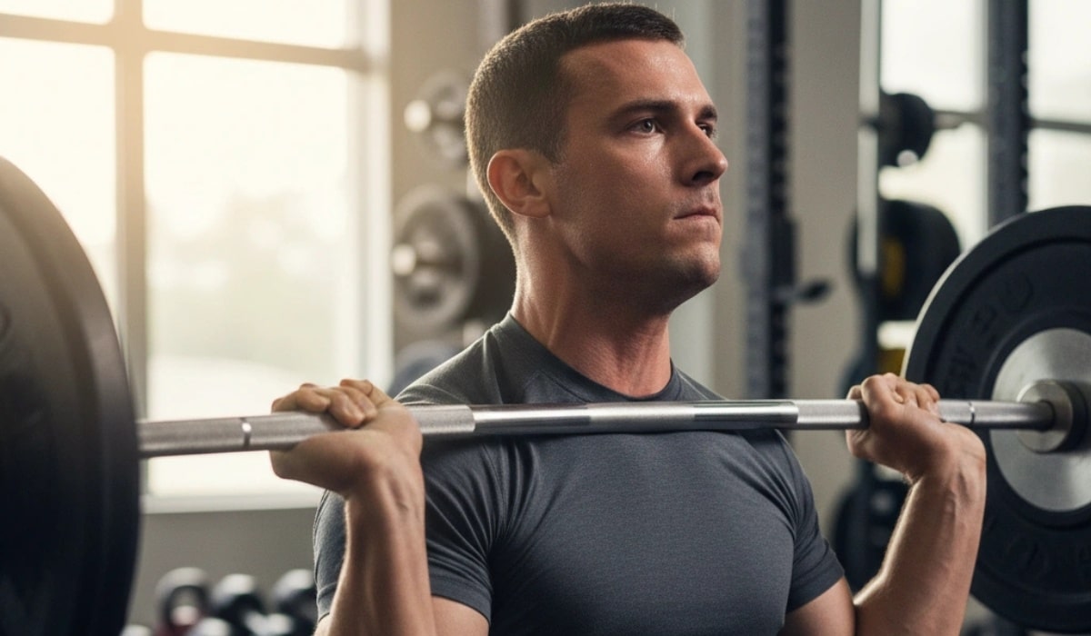 Weightlifter focuses on improving strength through balanced distribution of protein and training